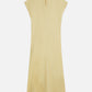 Tan שמלת מקסי פשתן לנשים Relaxed Tie Dress SCOTCH & SODA