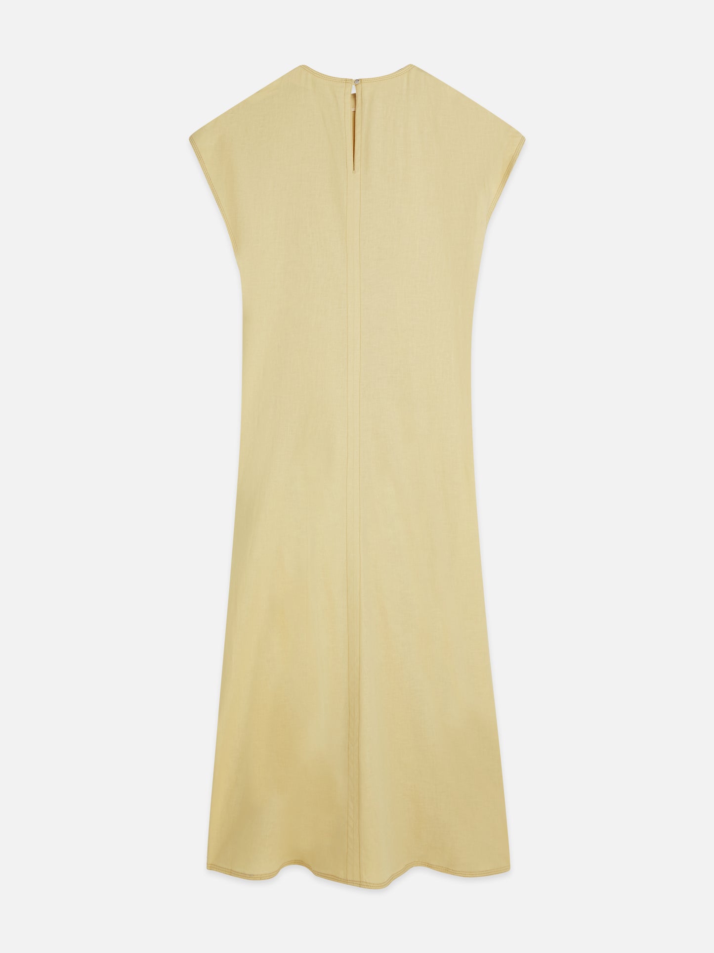 Tan שמלת מקסי פשתן לנשים Relaxed Tie Dress SCOTCH & SODA