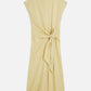 Tan שמלת מקסי פשתן לנשים Relaxed Tie Dress SCOTCH & SODA