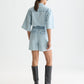 Lavender אוברול ג׳ינס קצר לנשים Lightweight Denim Playsuit SCOTCH & SODA
