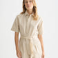 Lavender אוברול קצר פסים לנשים Linen Blend Playsuit SCOTCH & SODA