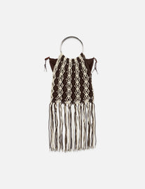White Smoke תיק צד לנשים Macram? SCOTCH & SODA