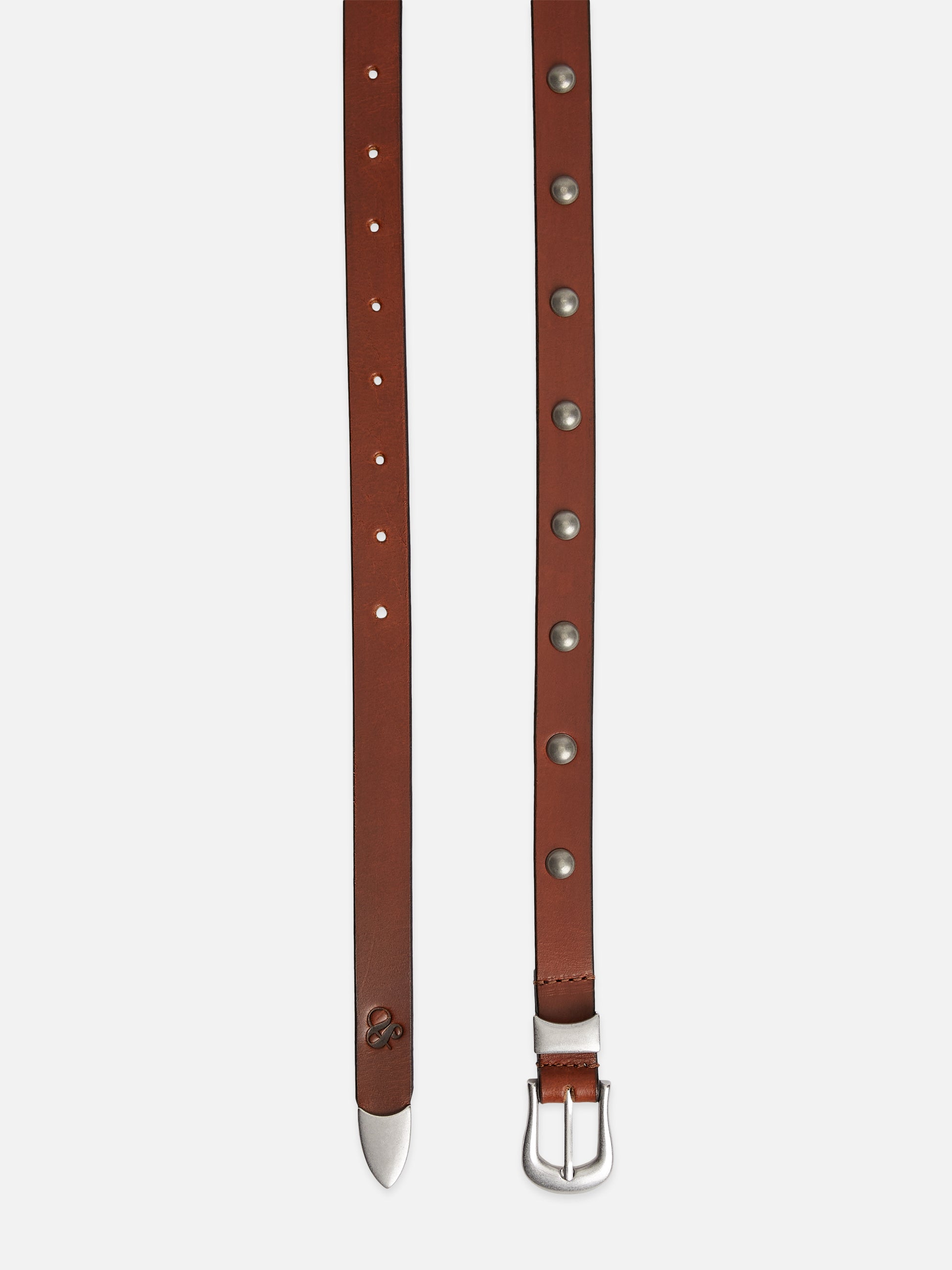 White Smoke חגורת עור ניטים לנשים Studded SCOTCH & SODA