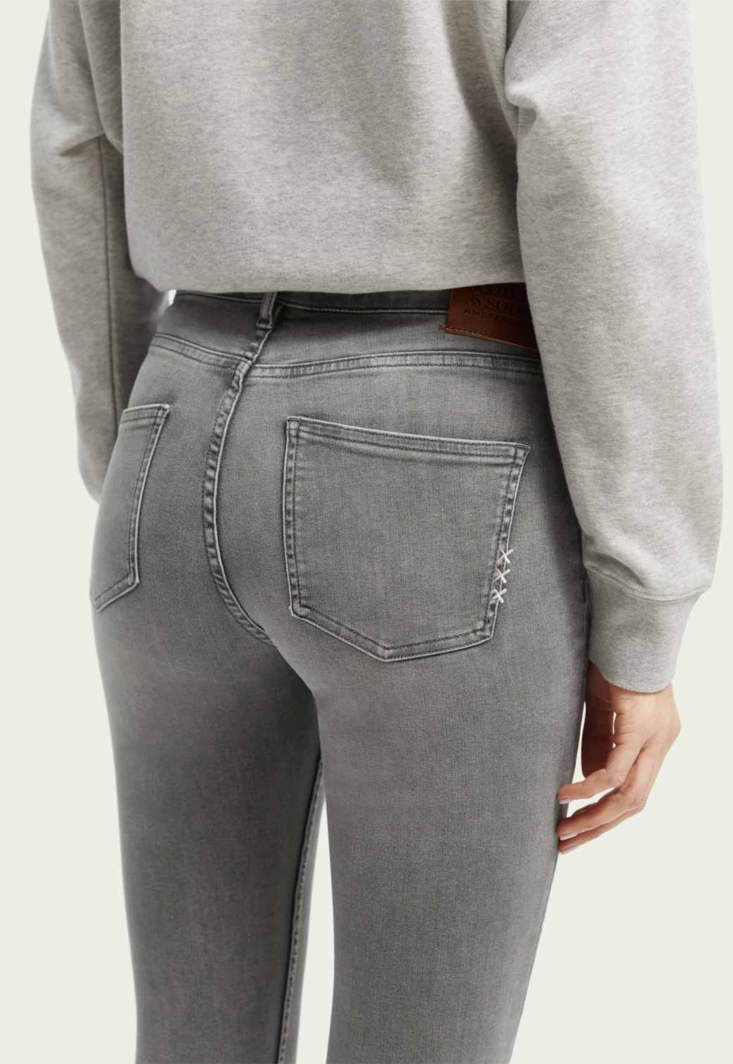 Light Slate Gray ג'ינס סקיני ארוך לנשים The Haut SCOTCH & SODA