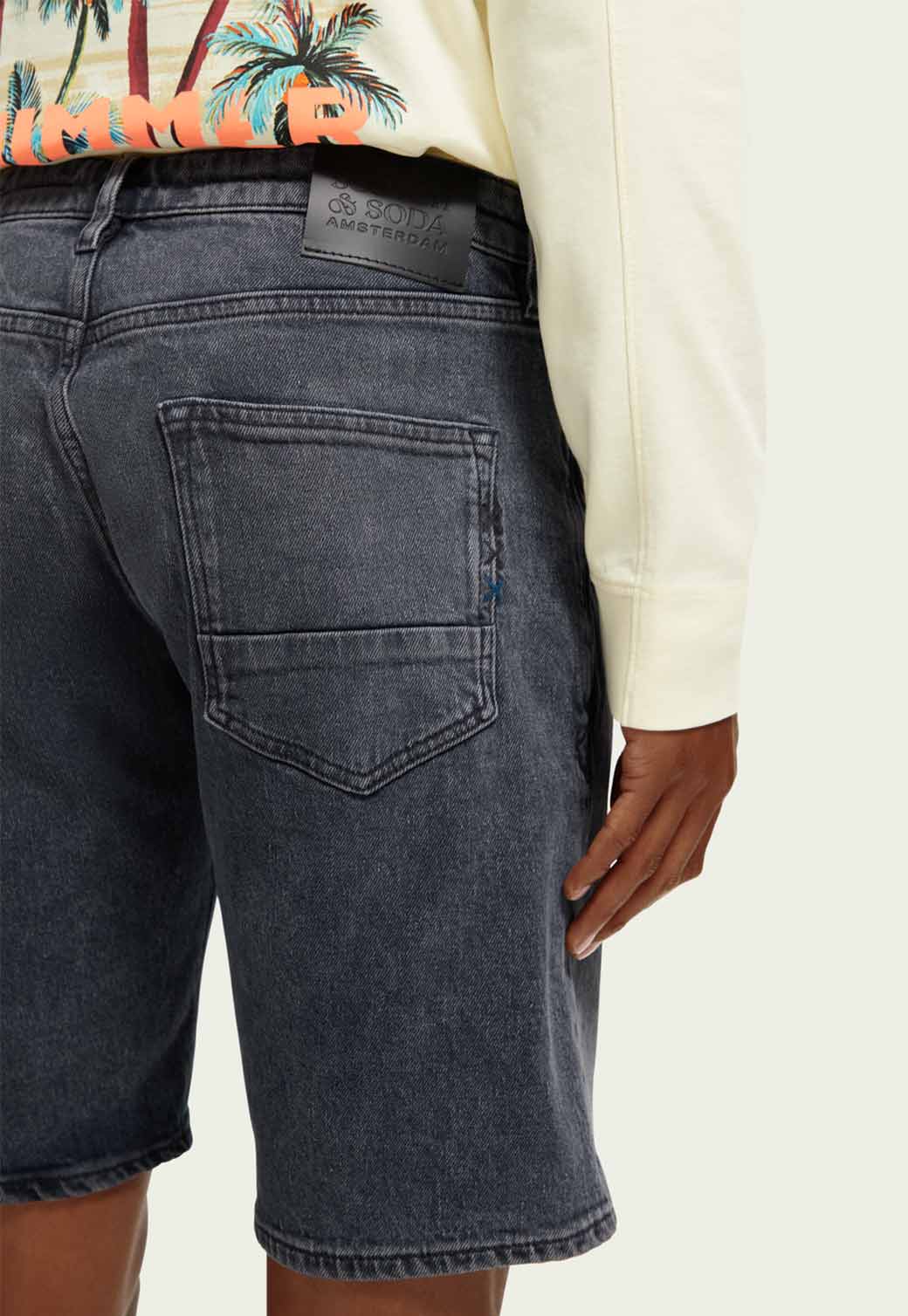Antique White ג'ינס קצר לגברים Ralston SCOTCH & SODA
