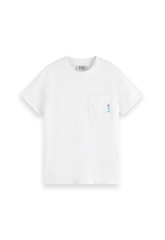 White Smoke טי שירט קצרה לילדים SCOTCH & SODA