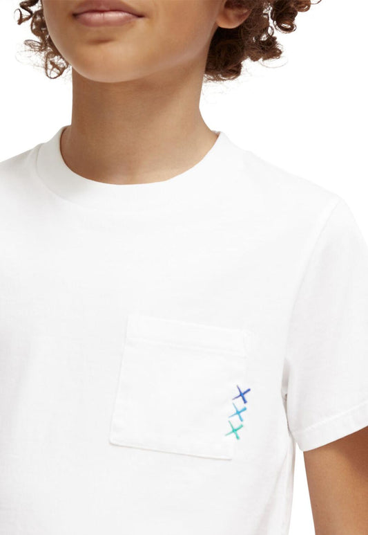 White Smoke טי שירט קצרה לילדים SCOTCH & SODA