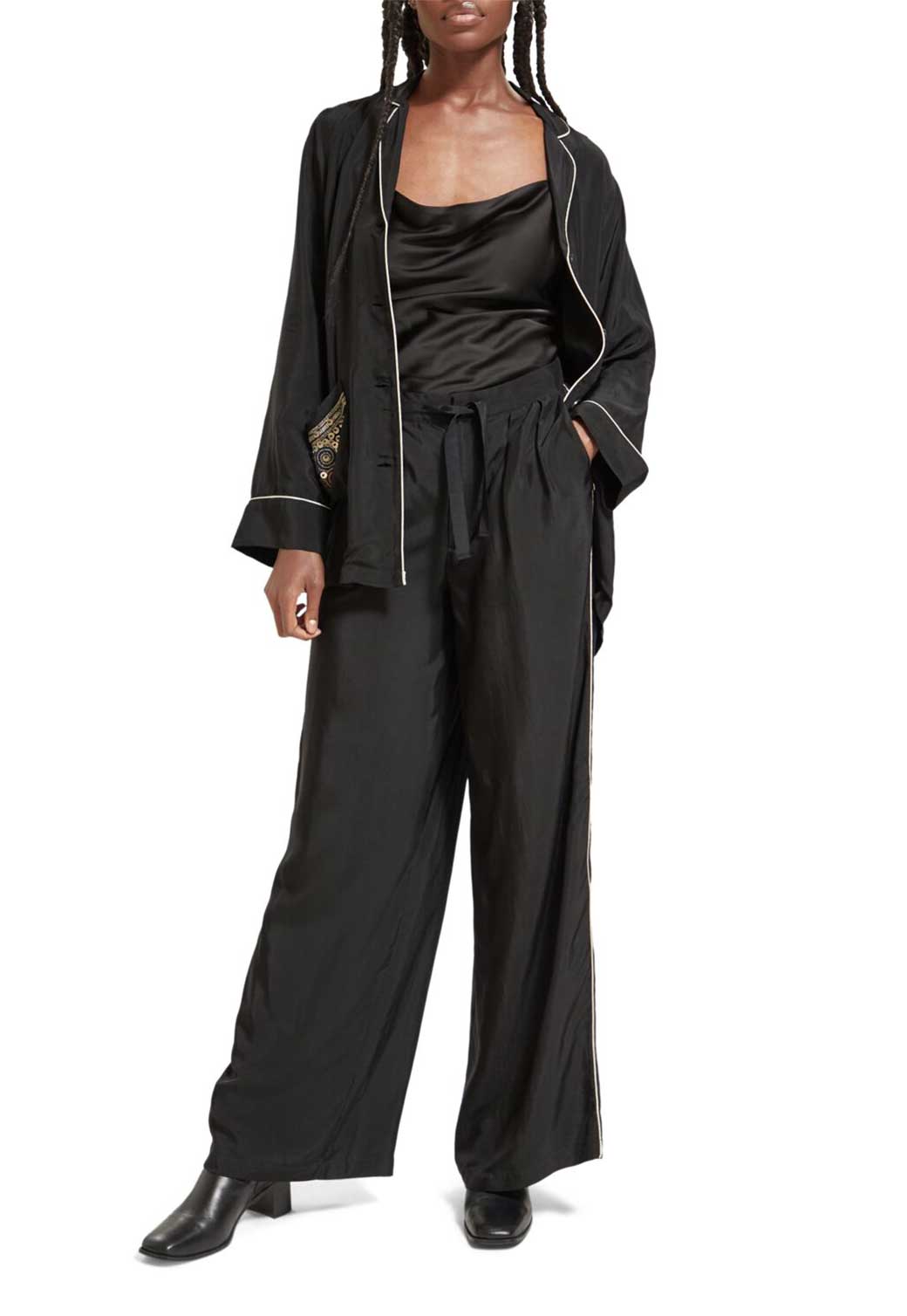 Dark Slate Gray מכנסיים ארוכים לנשים SCOTCH & SODA