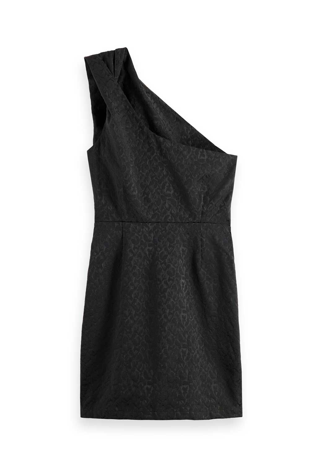 Dark Slate Gray שמלת מיני כתף אחת לנשים SCOTCH & SODA