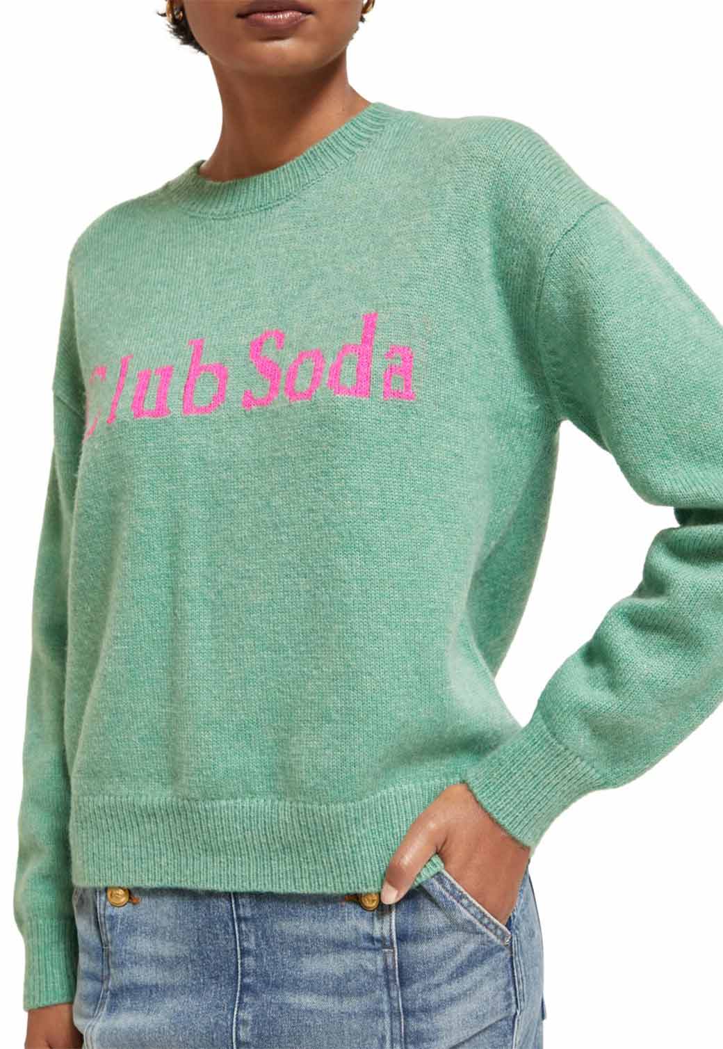 Dark Sea Green סוודר לנשים SCOTCH & SODA