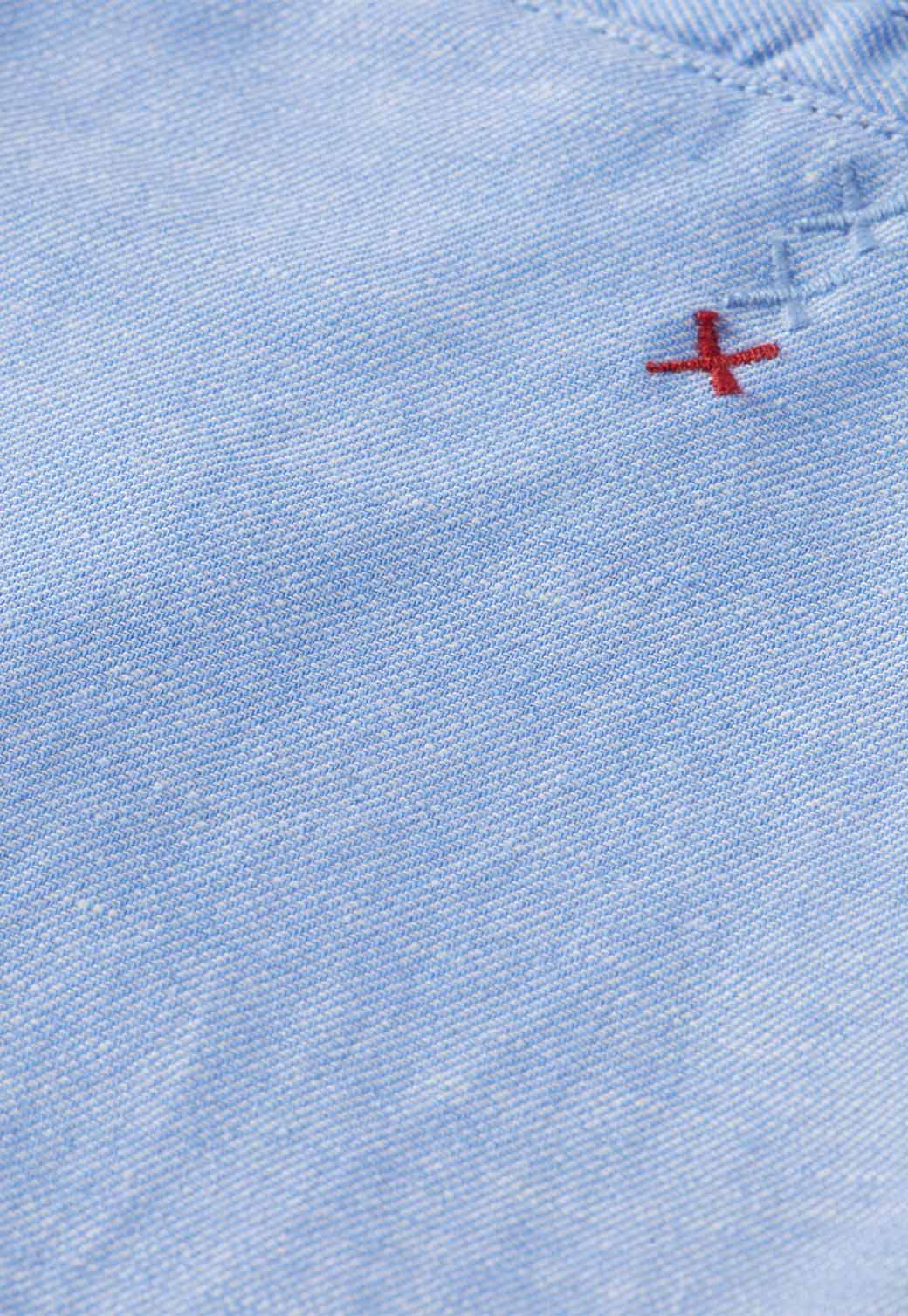 Light Steel Blue מכנסי פשתן קצרים לגברים Fave SCOTCH & SODA