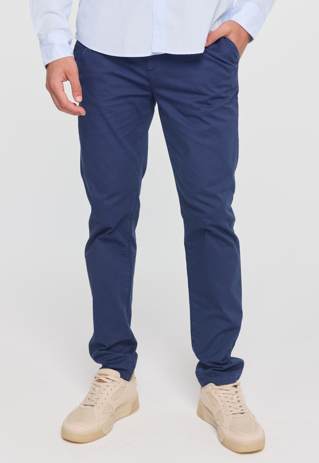 Dark Slate Gray מכנסי צ'ינו ארוכים לגברים Mott SCOTCH & SODA