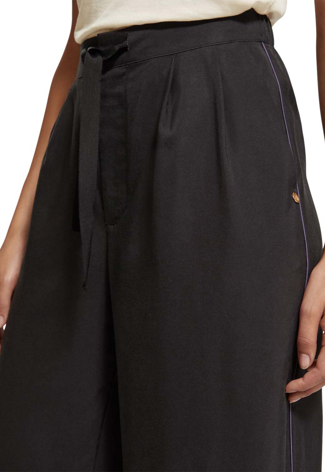 Black מכנסיים ארוכים לנשים Eleni SCOTCH & SODA