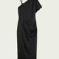 Black שמלת מידי א-סימטרית לנשים SCOTCH & SODA