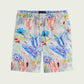 Light Gray מכנסיים קצרים בהדפס צבעוני לגברים SCOTCH & SODA
