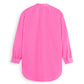 Hot Pink חולצת אוברסייז מכופתרת ארוכה לנשים SCOTCH & SODA