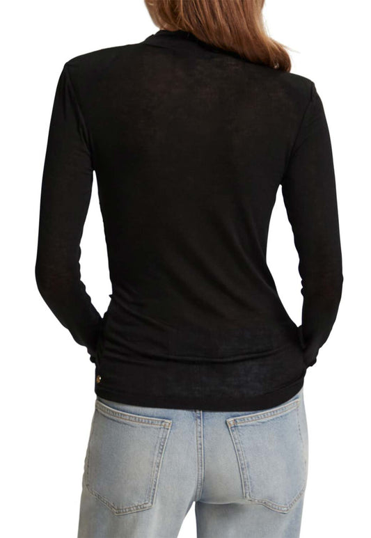 Black טי שירט ארוכה לנשים SCOTCH & SODA