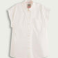 Antique White חולצה מכופתרת קצרה לנשים SCOTCH & SODA