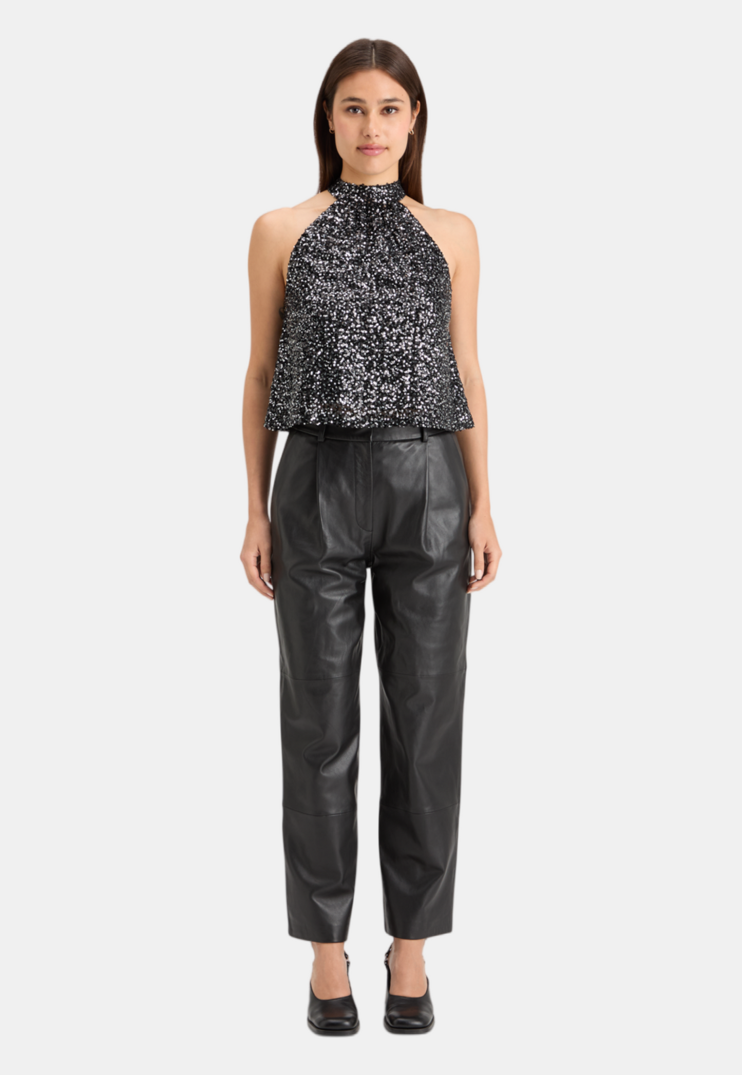 Dark Slate Gray גופיה לנשים Sequin SCOTCH & SODA