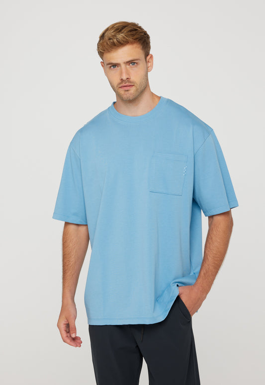 Light Gray טי שירט קצרה עם כיס לגברים SCOTCH & SODA