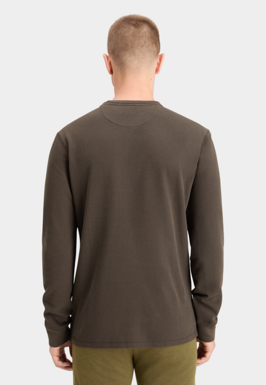 Lavender טי שירט וופל ארוכה לגברים SCOTCH & SODA