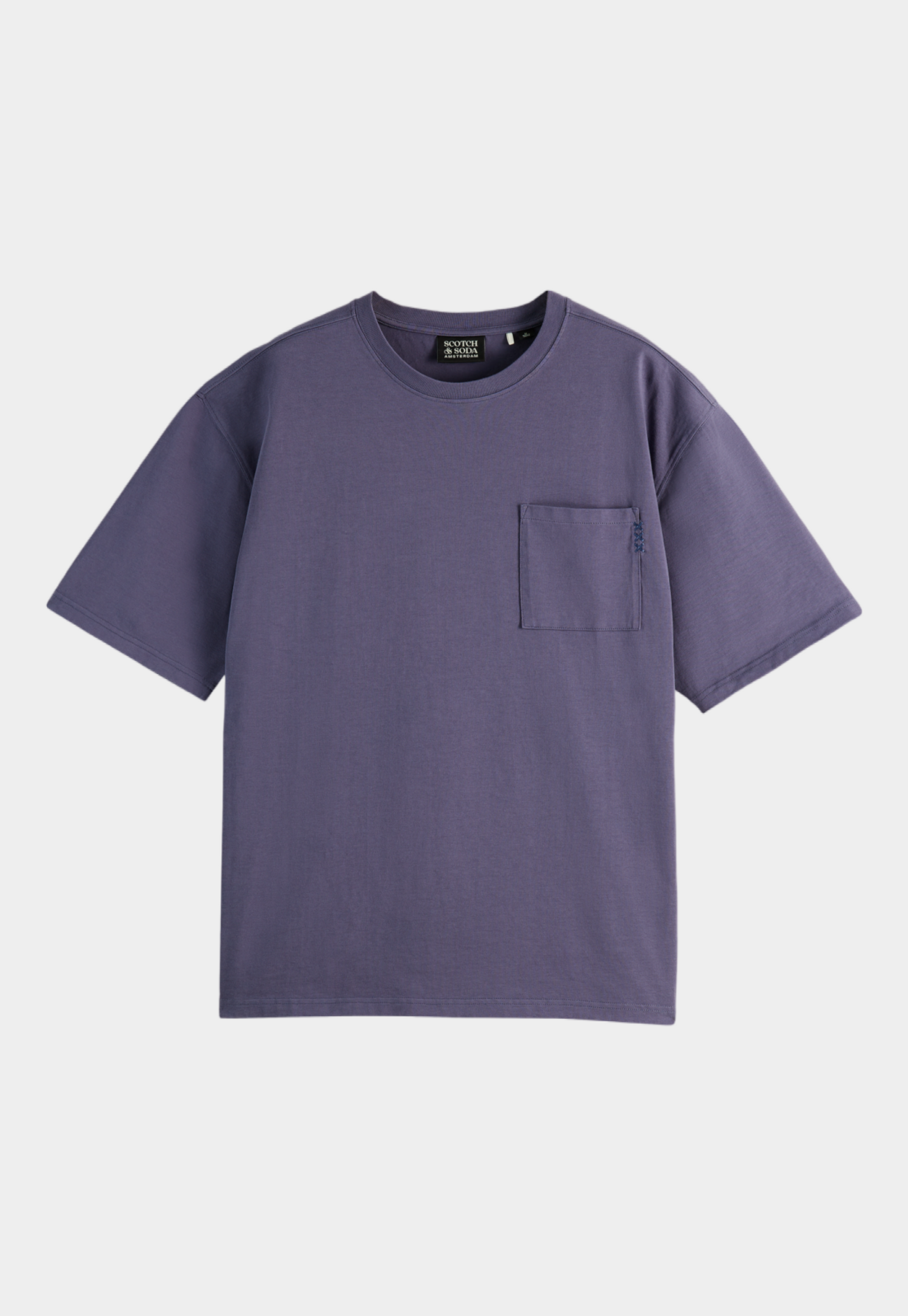 Lavender טי שירט קצרה עם כיס לגברים SCOTCH & SODA