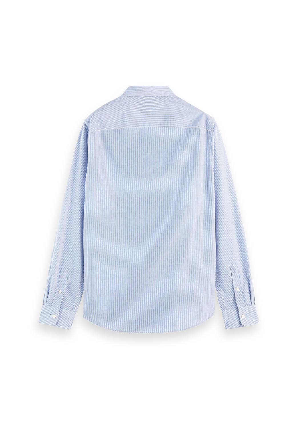 Light Gray חולצה מכופתרת ארוכה לגברים SCOTCH & SODA