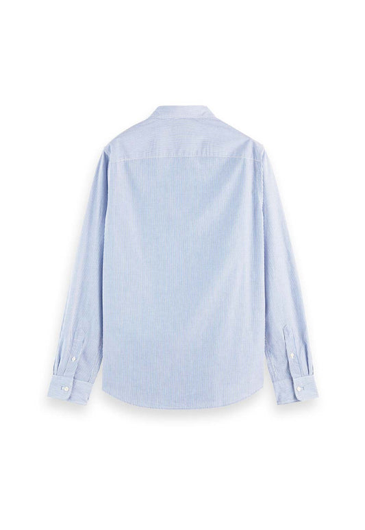 Light Gray חולצה מכופתרת ארוכה לגברים SCOTCH & SODA