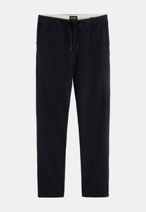 Black מכנסי פשתן ארוכים לגברים Warren SCOTCH & SODA