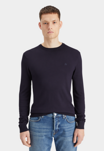 Beige סוודר במפתח עגול לגברים SCOTCH & SODA