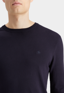 Light Gray סוודר במפתח עגול לגברים SCOTCH & SODA