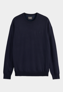 Black סוודר במפתח עגול לגברים SCOTCH & SODA