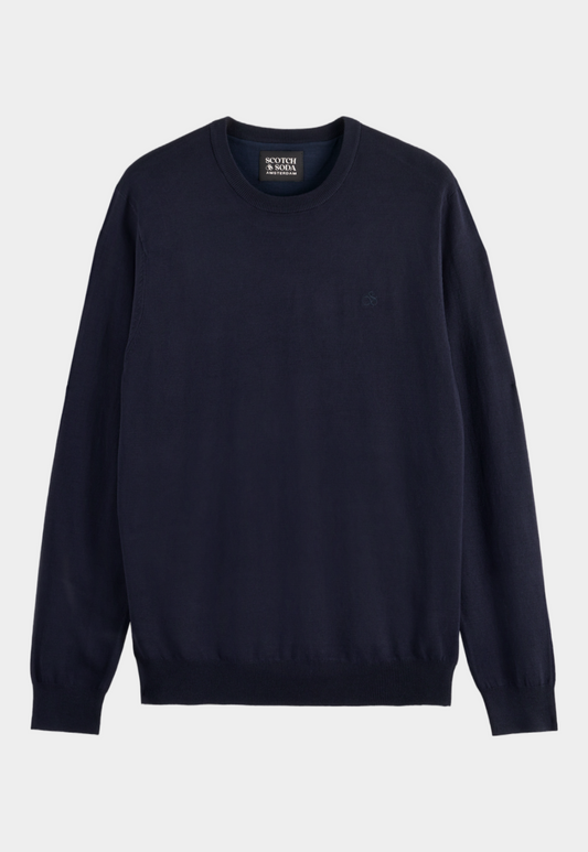 Black סוודר במפתח עגול לגברים SCOTCH & SODA