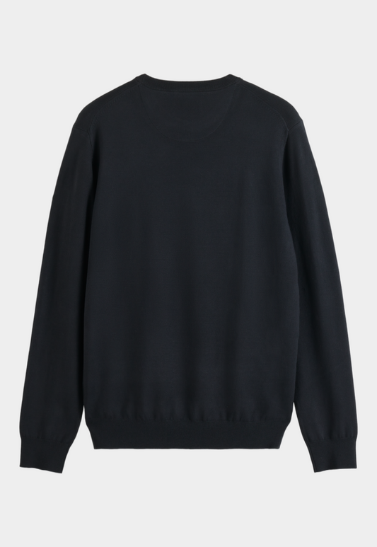 Black סוודר במפתח עגול לגברים SCOTCH & SODA