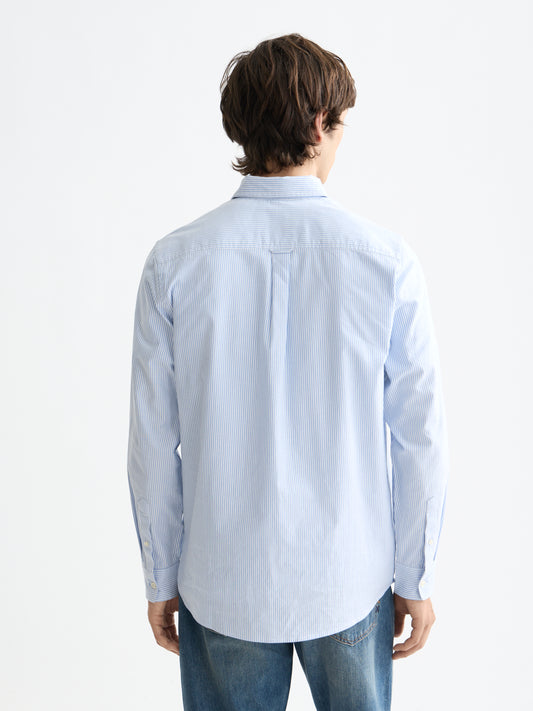 White Smoke CORE - OXFORD STRIPE חולצה מכופתרת ארוכה SCOTCH & SODA