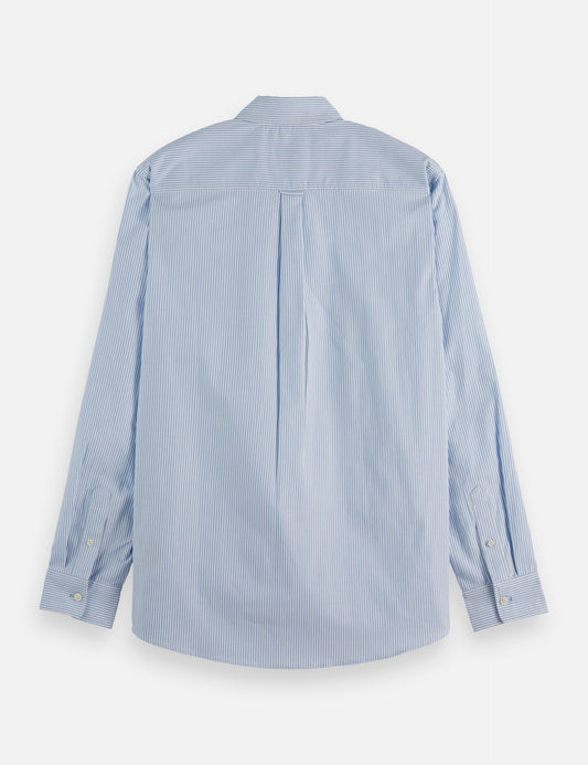 Gray CORE - OXFORD STRIPE חולצה מכופתרת ארוכה SCOTCH & SODA