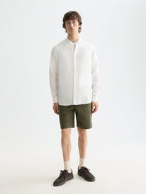 Lavender חולצה מכופתרת ארוכה לגברים Linen SCOTCH & SODA
