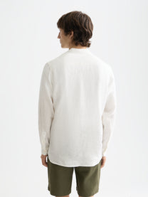 Lavender חולצה מכופתרת ארוכה לגברים Linen SCOTCH & SODA