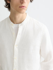 Lavender חולצה מכופתרת ארוכה לגברים Linen SCOTCH & SODA