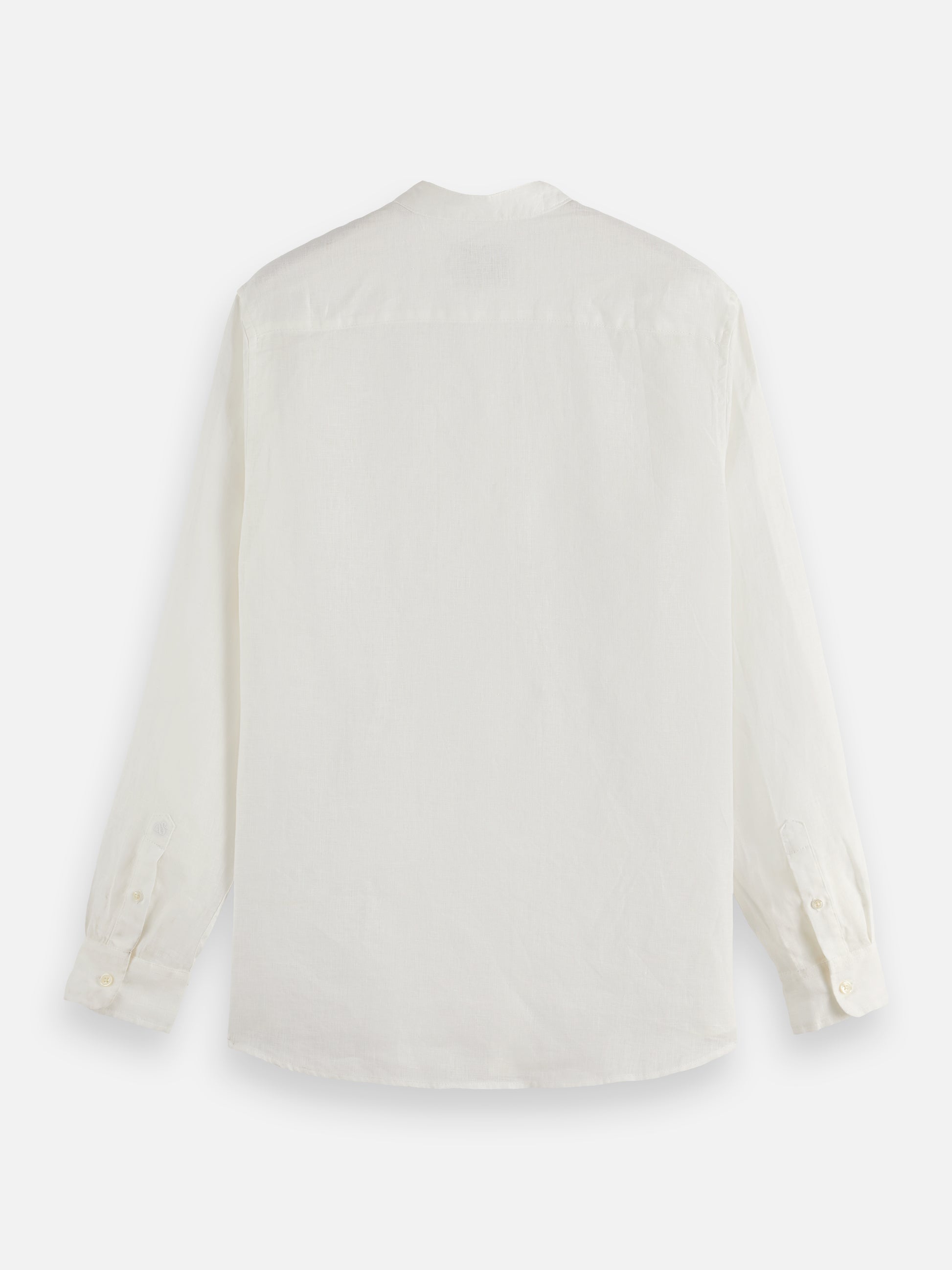 Light Gray CORE - LINEN SHIRT LS STAND UP COLLAR חולצה מכופתרת ארוכה SCOTCH & SODA