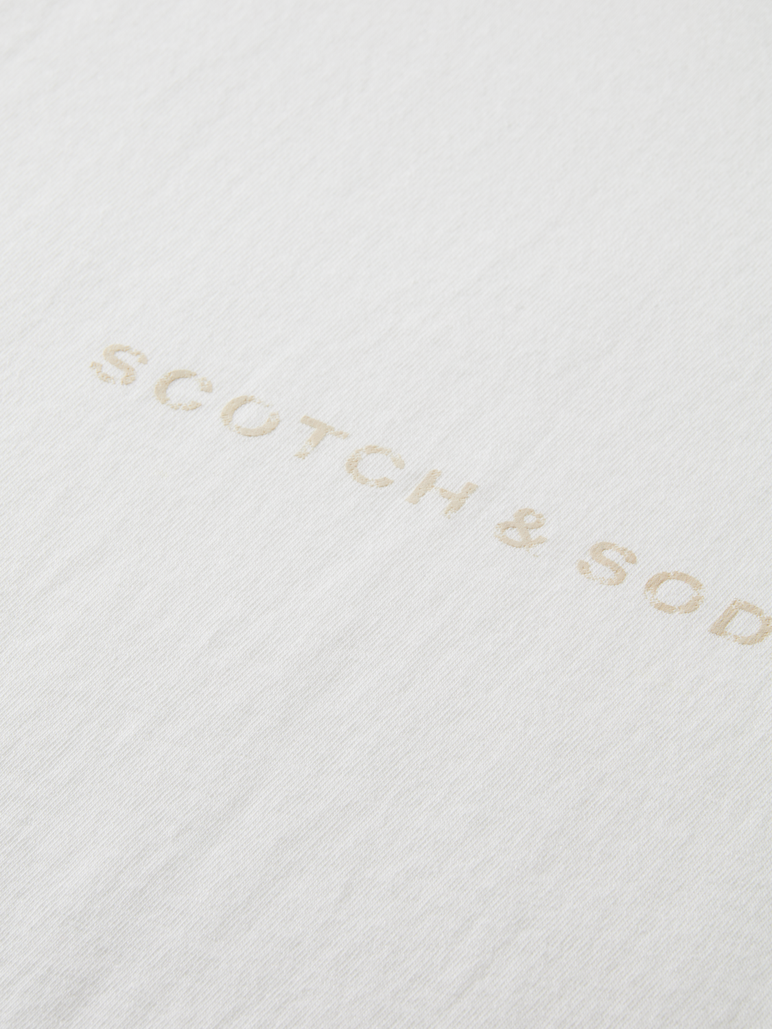 Light Gray טי שירט קצרה לגברים SCOTCH & SODA