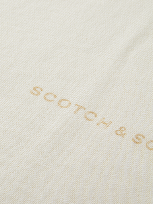 Light Gray סווטשירט עם לוגו לגברים SCOTCH & SODA