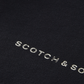 Black סווטשירט עם לוגו לגברים SCOTCH & SODA