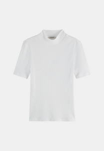 White Smoke חולצת גולף קצרה לנשים SCOTCH & SODA
