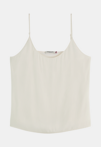 Beige גופיה במפתח עגול לנשים SCOTCH & SODA