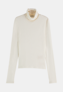 Beige חולצת גולף ארוכה לנשים SCOTCH & SODA