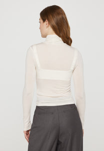 Light Gray חולצת גולף ארוכה לנשים SCOTCH & SODA