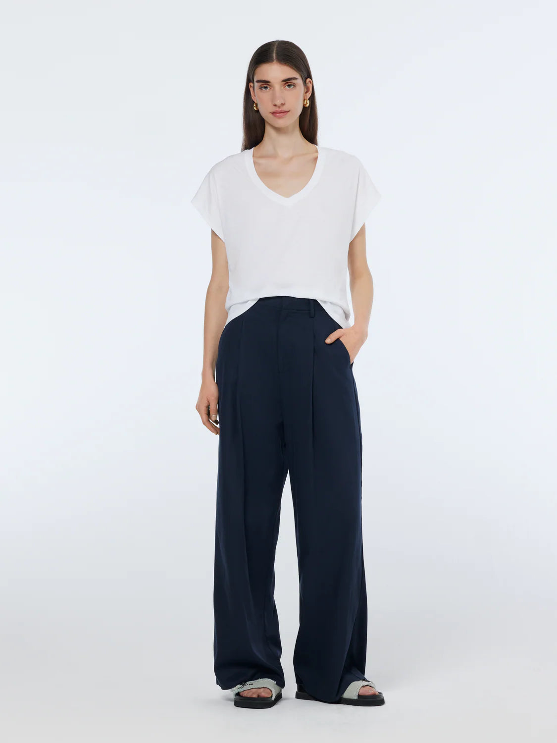 Lavender טי שירט קצרה לנשים Slub SCOTCH & SODA