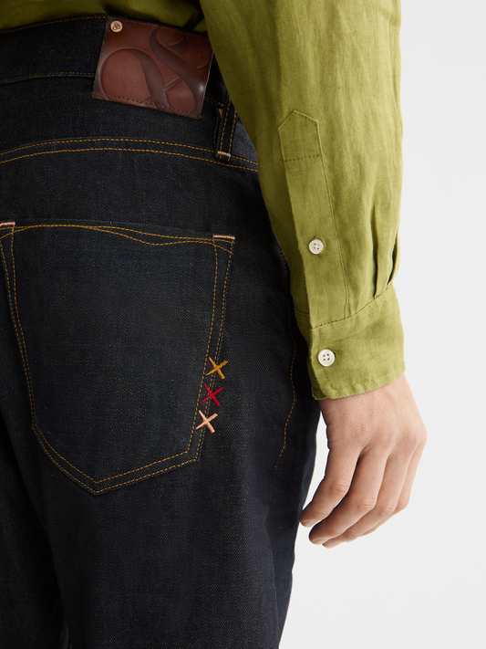 Black ג׳ינס ארוך לגברים Deep Rays – Loose fit SCOTCH & SODA