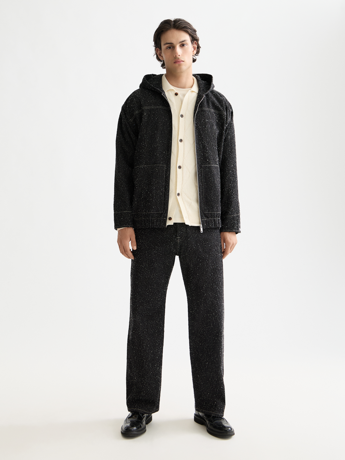 Black ג'ינס ארוך לגברים The Pitch -  Loose Fit SCOTCH & SODA